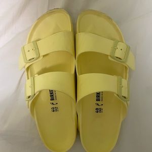 Rubber Birkenstocks Eva arizona color: popcorn